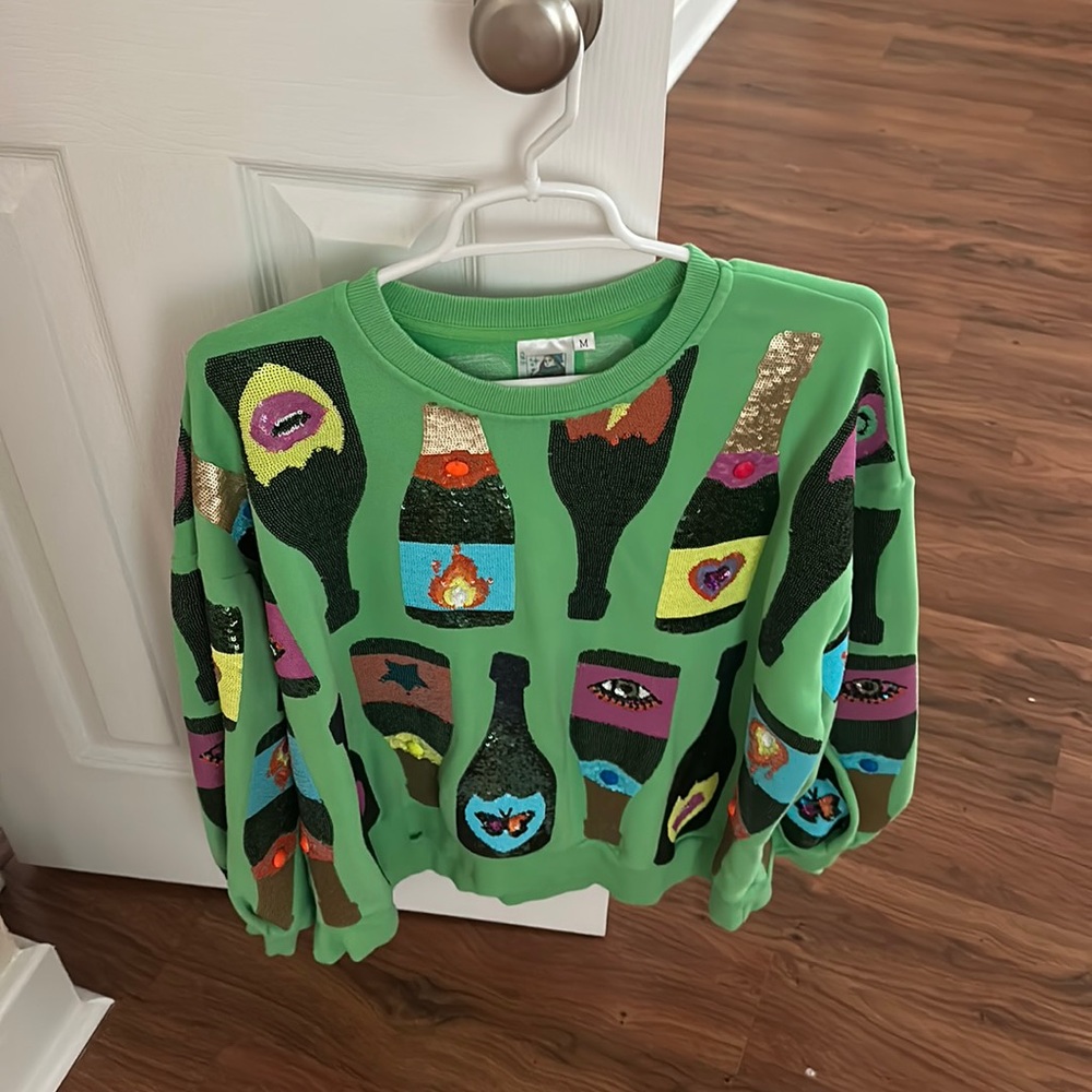 Queen of Sparkles champagne sweatshirt